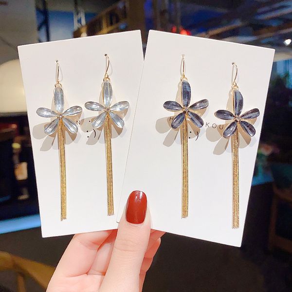 dangle & chandelier chic crystal flower earrings for women fashion korean long tassel earring elegant party jewelry pendientes gift gold col, Silver
dangle & chandelier chic crystal flower earrings for women fashion korean long tassel earring elegant party jewelry pendientes gift gold col, Silver