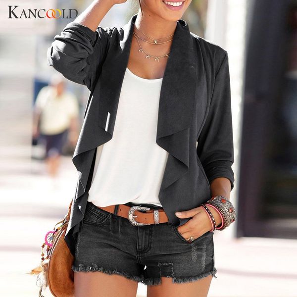 kancoold coats women ladies long sleeve open front slim jacket outwear solid loose fashion new woman coats and jackets 2019jul29, Black;brown
kancoold coats women ladies long sleeve open front slim jacket outwear solid loose fashion new woman coats and jackets 2019jul29, Black;brown