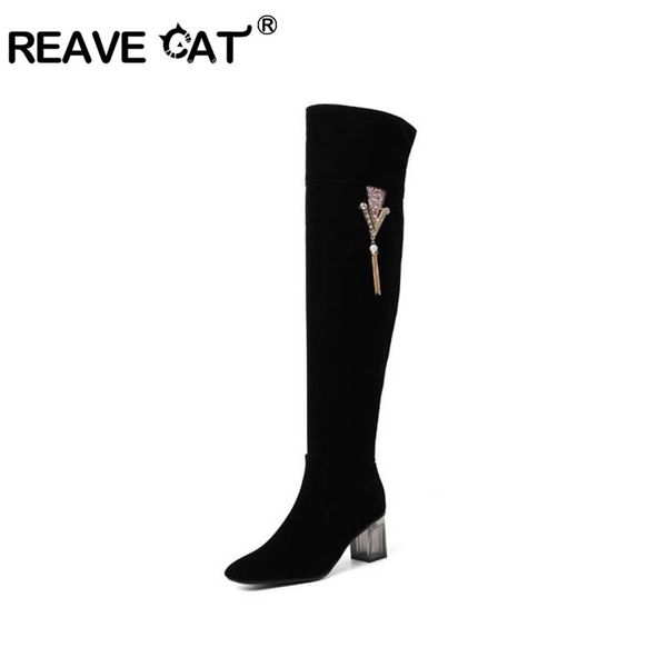reave cat over the knee boots for women round toe thick heel zipper faux suede metal decoration tassel black big size 48
reave cat over the knee boots for women round toe thick heel zipper faux suede metal decoration tassel black big size 48