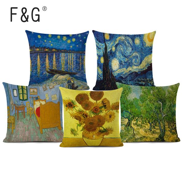 van gogh oil painting style art cushion cover linen cotton pillowcase for sofa car chair decor square 18\ pillow cover
van gogh oil painting style art cushion cover linen cotton pillowcase for sofa car chair decor square 18\ pillow cover