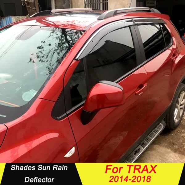for chevrolet trax 2014-2018 plastic window visor vent shades sun rain deflector guard for trax auto accessories 4pcs/set
for chevrolet trax 2014-2018 plastic window visor vent shades sun rain deflector guard for trax auto accessories 4pcs/set
