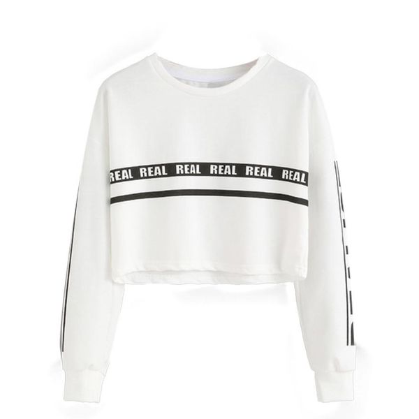 womens white letter print crop sweatshirt women's fashion sweatshirt dropshipping, Black
womens white letter print crop sweatshirt women's fashion sweatshirt dropshipping, Black