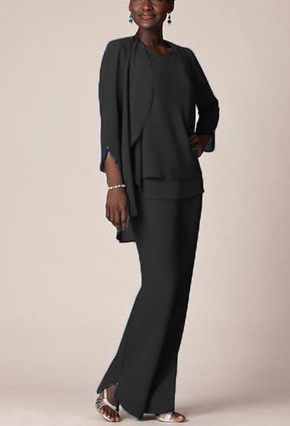 women's 3 pieces elegant ruffles chiffon mother of the bride dress pants suit 3 4 sleeves with jacket outfit for wedding groo343u, Black;red
women's 3 pieces elegant ruffles chiffon mother of the bride dress pants suit 3 4 sleeves with jacket outfit for wedding groo343u, Black;red