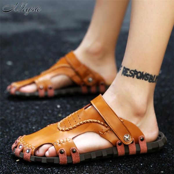 mhysa 2020 genuine leather sandals men shoes comfortable men sandals shoes mens summer men's chaussure homme, Black
mhysa 2020 genuine leather sandals men shoes comfortable men sandals shoes mens summer men's chaussure homme, Black