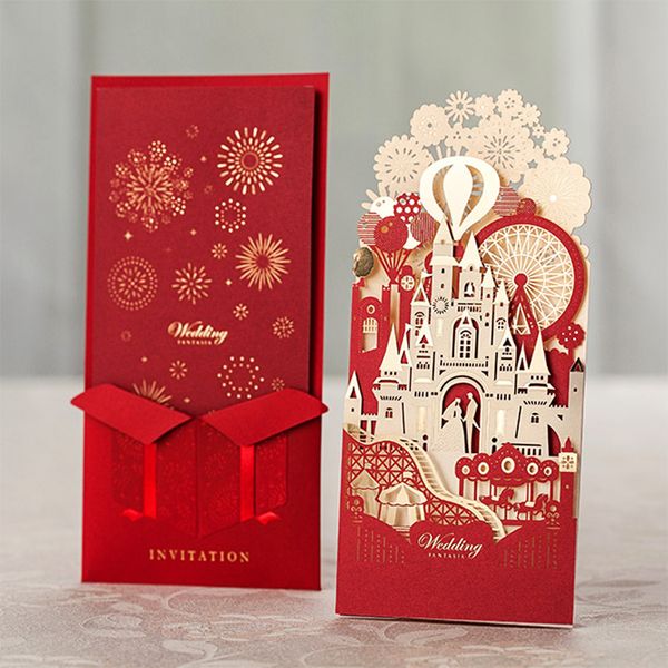10set pack lighting cute design red white castle wedding invitations kit birde groom 3d invitation cards casamento convite
10set pack lighting cute design red white castle wedding invitations kit birde groom 3d invitation cards casamento convite