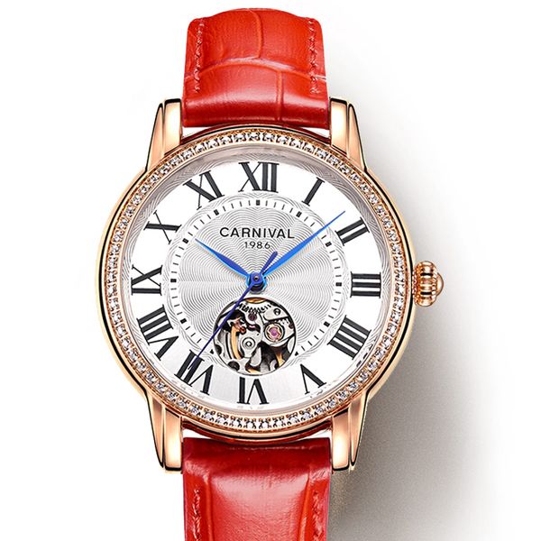 carnival watch women miyota automatic mechanical movement watches sapphire waterproof ladies watch 8052l, Slivery;brown
carnival watch women miyota automatic mechanical movement watches sapphire waterproof ladies watch 8052l, Slivery;brown
