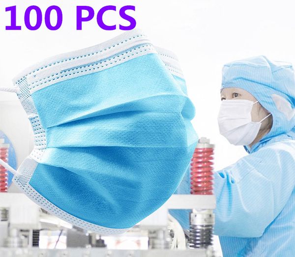 face mask disposable mouth masks 3 layer earloop masks