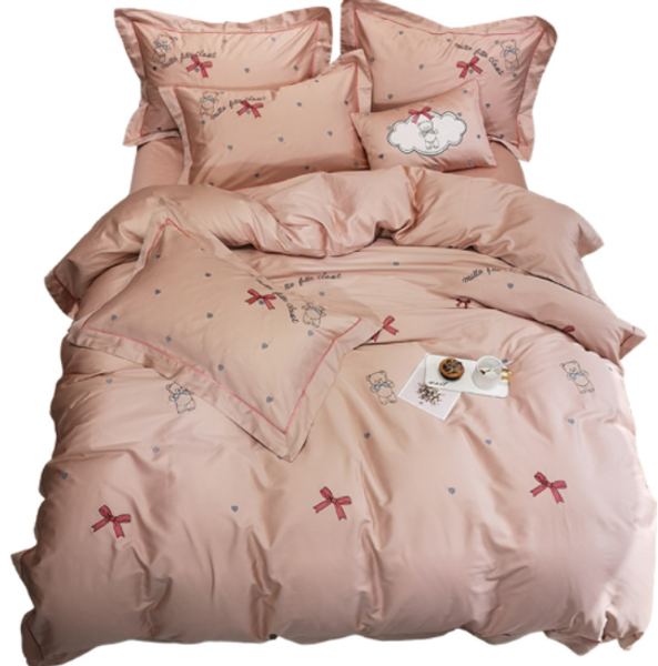 bedding sets home textile fashion cute bear bed 60 pieces of long-staple cotton embroidery
bedding sets home textile fashion cute bear bed 60 pieces of long-staple cotton embroidery