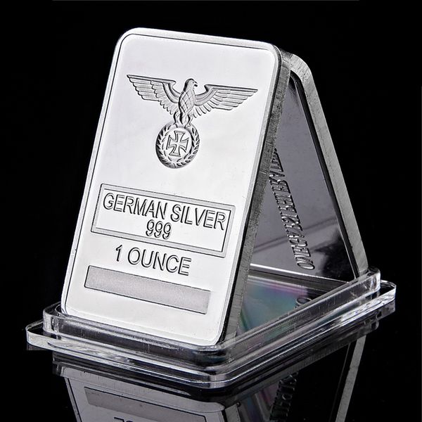 german cross eagle rare 1 ounce silver bar 999 silver plated souvenir bar metal coin collectible acrylic capsule
german cross eagle rare 1 ounce silver bar 999 silver plated souvenir bar metal coin collectible acrylic capsule