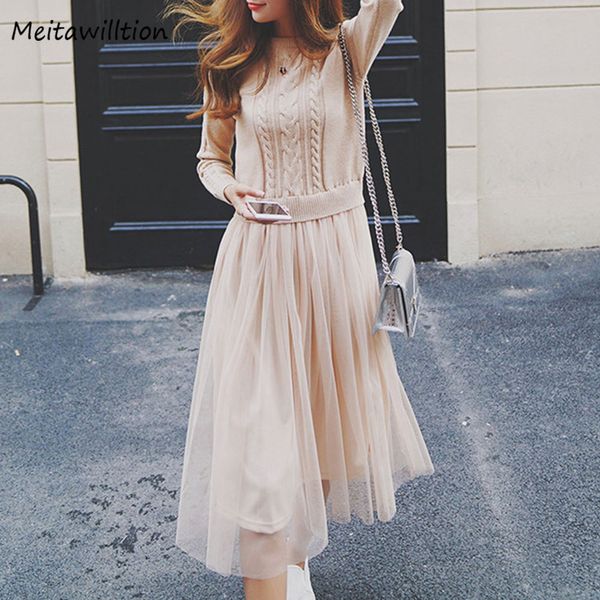2018 korean autumn winter dress elegant ladies o neck long sleeve knitted midi dress high elstic mesh warm women, Black;gray
2018 korean autumn winter dress elegant ladies o neck long sleeve knitted midi dress high elstic mesh warm women, Black;gray
