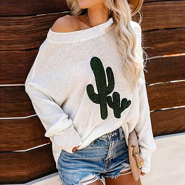2019 autumn sweater women winter embroidery knitted sweater female pullover lady jumper pull femme white pink, White;black
2019 autumn sweater women winter embroidery knitted sweater female pullover lady jumper pull femme white pink, White;black