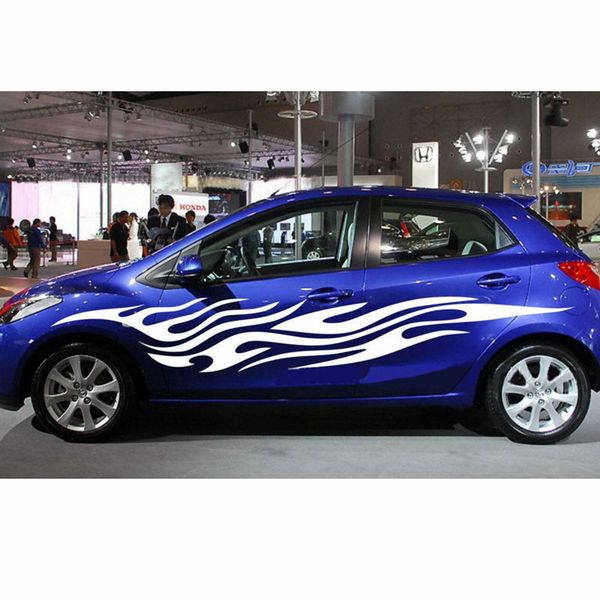 car 2pcs/set universal flame modified car stickers body vinyl covers
