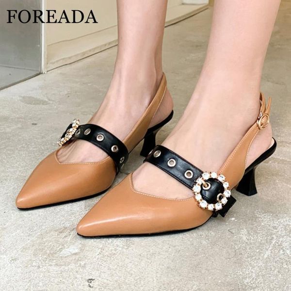 foreada woman slingbacks shoes crystal high heels buckle strap thick heel pumps pointed toe ladies footwear beige big size 33-43, Black
foreada woman slingbacks shoes crystal high heels buckle strap thick heel pumps pointed toe ladies footwear beige big size 33-43, Black