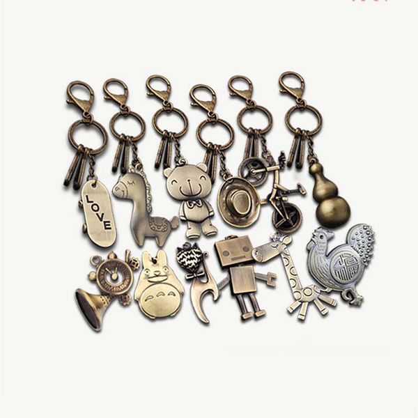 creative retro style cute robots hat giraffe bike key ring keyring keychain pendant gift generation delivery, Silver
creative retro style cute robots hat giraffe bike key ring keyring keychain pendant gift generation delivery, Silver