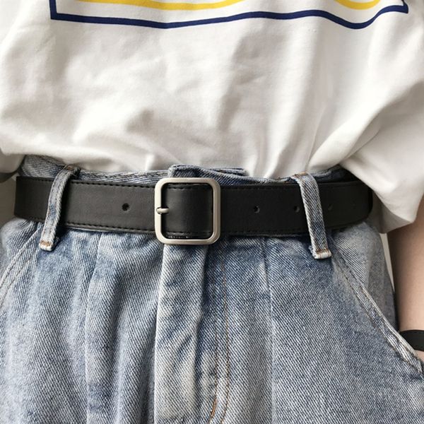 ulzzang casual and jeans all-match metal square buckle belt simple decorative jeans belt width, Black;brown
ulzzang casual and jeans all-match metal square buckle belt simple decorative jeans belt width, Black;brown