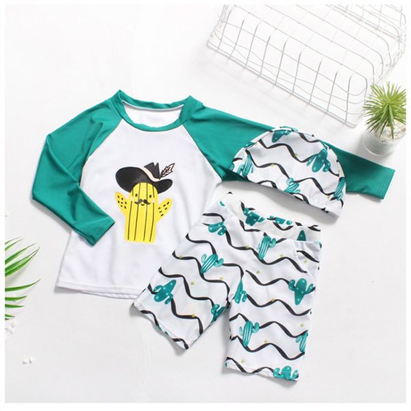 funfeliz boys swimsuit long sleeve boy swimming trunks with swimming cap 2018 cute boy split swimwear 3-12y kids bathing suit, White
funfeliz boys swimsuit long sleeve boy swimming trunks with swimming cap 2018 cute boy split swimwear 3-12y kids bathing suit, White