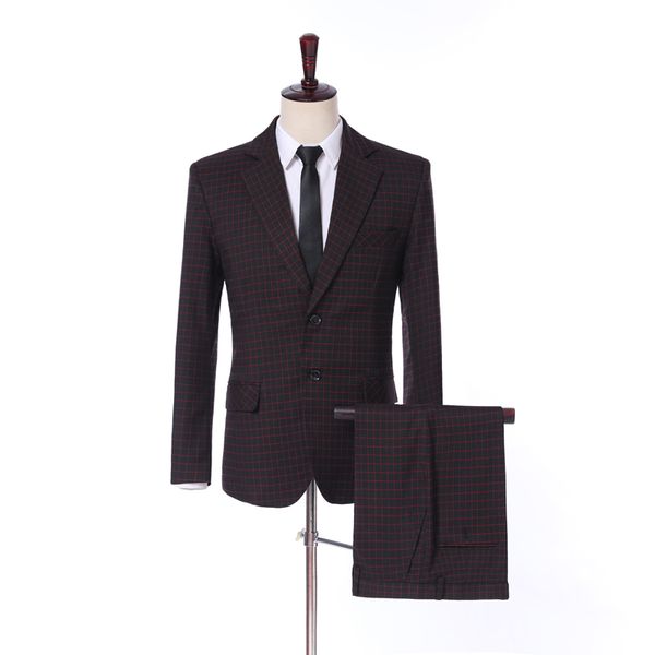 latest design back vent two buttons glen plaid groom tuxedos notch lapel groomsmen wedding men party suits (jacket+pants+tie) w40, Black;gray
latest design back vent two buttons glen plaid groom tuxedos notch lapel groomsmen wedding men party suits (jacket+pants+tie) w40, Black;gray