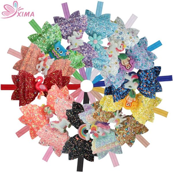 xima 14pcs/lot 3.5''cartoon hair bows with headband double layer unicorn bows girls hairband princess hair accessories, Slivery;white
xima 14pcs/lot 3.5''cartoon hair bows with headband double layer unicorn bows girls hairband princess hair accessories, Slivery;white