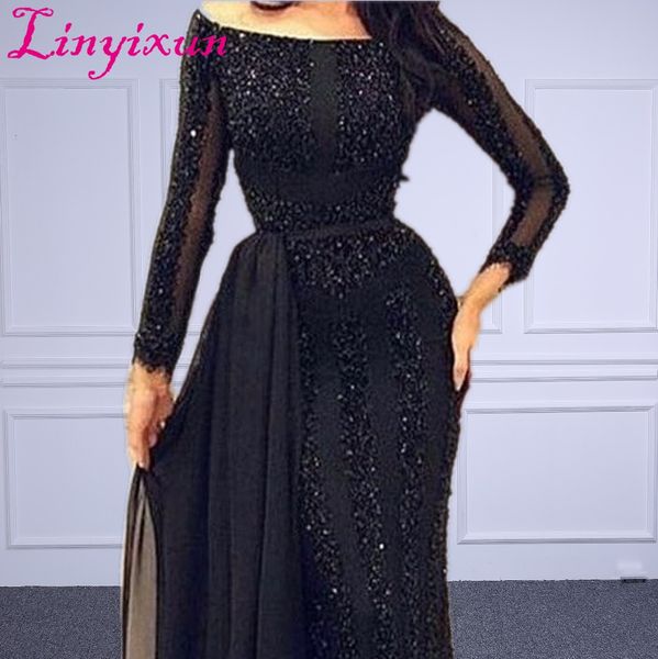 wholesale arabic muslim evening dress long sleeve beading black formal prom dress custom made evening party gown, White;black
wholesale arabic muslim evening dress long sleeve beading black formal prom dress custom made evening party gown, White;black
