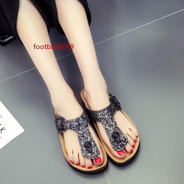 women s summer flat sequin bling slippers flat ladies slippers beach pinch flip flops outdoor non-slip cork girl sandals
women s summer flat sequin bling slippers flat ladies slippers beach pinch flip flops outdoor non-slip cork girl sandals