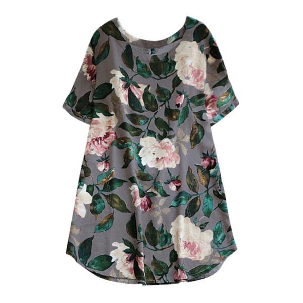 elegant women lady floral print mini dress summer party short sleeve dress plus size new arrival rose print sukienka damska #25, Black;gray
elegant women lady floral print mini dress summer party short sleeve dress plus size new arrival rose print sukienka damska #25, Black;gray