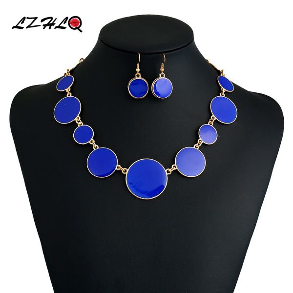fashion brand choker necklace for women 2020 jewelry accessories geometric wholesale blue round pendant necklace, Golden;silver
fashion brand choker necklace for women 2020 jewelry accessories geometric wholesale blue round pendant necklace, Golden;silver