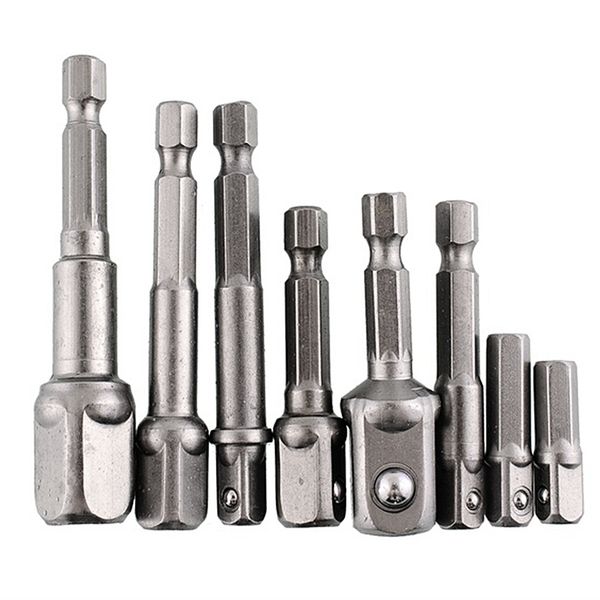 electrical wrench socket adapter power wrench hex shank to 1/4" 3/8" 1/2" drill bits
electrical wrench socket adapter power wrench hex shank to 1/4" 3/8" 1/2" drill bits