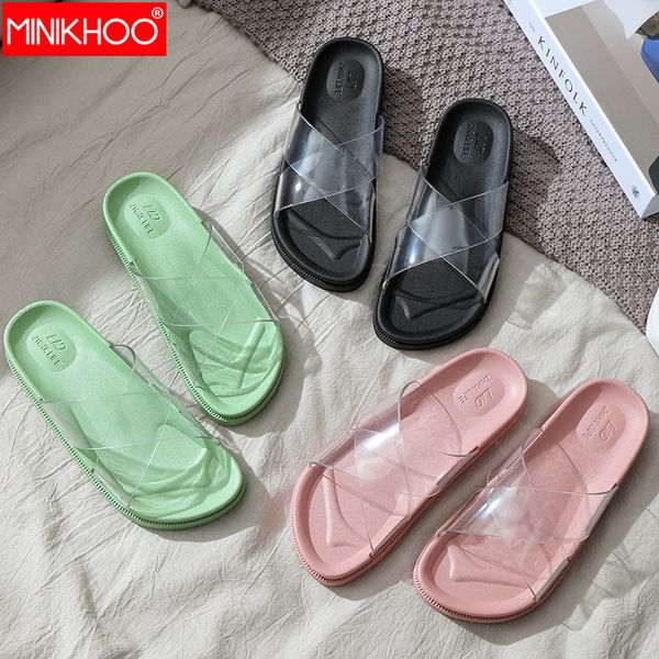 2020 summer women's slippers home woman bathroom non-slip slippers female platform rubber transparent jelly slides, Black
2020 summer women's slippers home woman bathroom non-slip slippers female platform rubber transparent jelly slides, Black