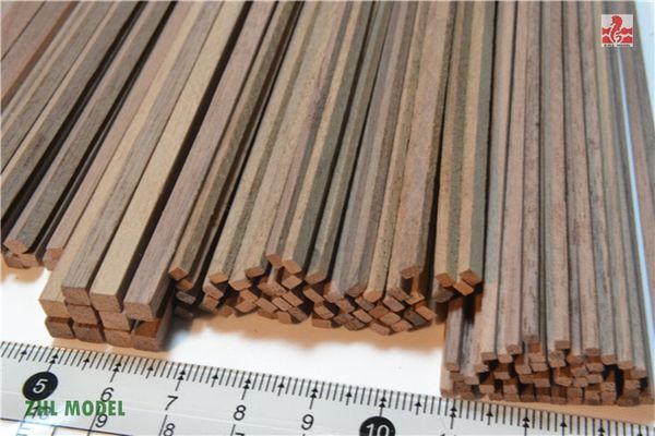 zhl black walnut wood strips 25 pieces model ship