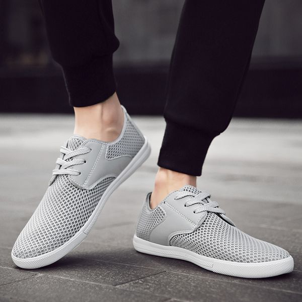 goodrsson summer solid net cloth men sneakers lace up breathable outdoor lightweight flats casual men's shoes soft rubber sole, Black
goodrsson summer solid net cloth men sneakers lace up breathable outdoor lightweight flats casual men's shoes soft rubber sole, Black