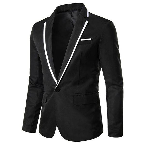 luxury men slim fit office blazer jacket fashion solid mens suit jacket wedding dress coat casual business male suit coat 2020, White;black
luxury men slim fit office blazer jacket fashion solid mens suit jacket wedding dress coat casual business male suit coat 2020, White;black