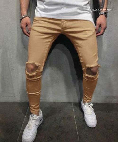 designer pantaloes pencil pants fashion slim fit casual trousers mens solid holes, Black
designer pantaloes pencil pants fashion slim fit casual trousers mens solid holes, Black