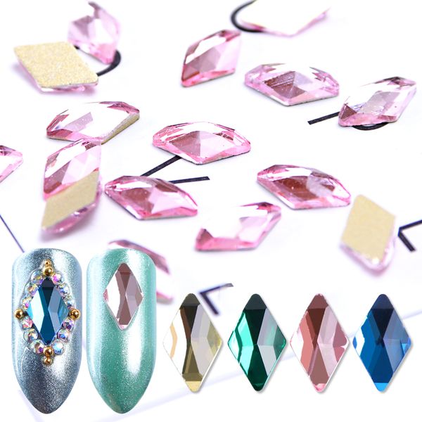 10pcs crystal nail diamonds rhombus rhinestones gems gold flat base strass stone 3d charms nail art decoratuons bea42, Silver;gold
10pcs crystal nail diamonds rhombus rhinestones gems gold flat base strass stone 3d charms nail art decoratuons bea42, Silver;gold