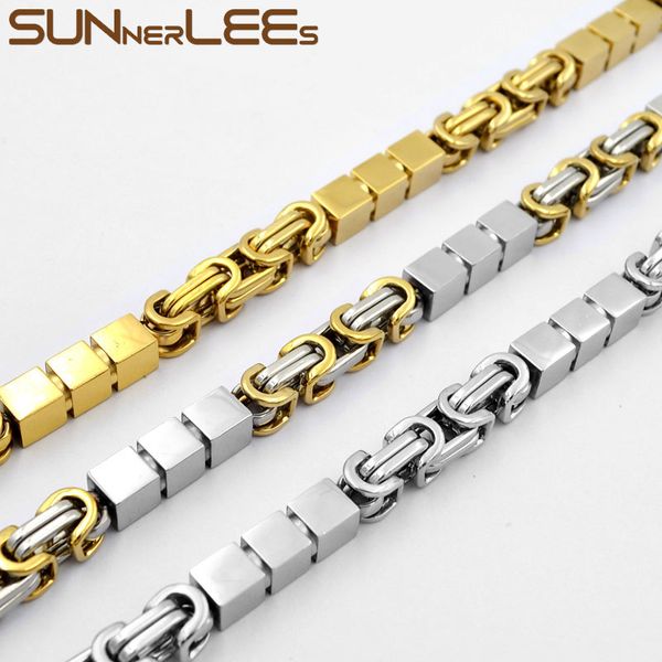 sunnerlees 316l stainless steel necklace 7mm geometric byzantine link chain silver gold black men women jewelry gift sc187 n
sunnerlees 316l stainless steel necklace 7mm geometric byzantine link chain silver gold black men women jewelry gift sc187 n