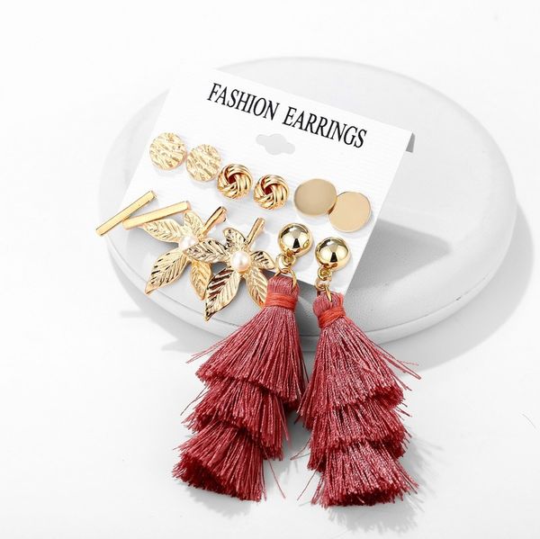 bohemian tassel big drop earrings for women jewelry red cotton silk fabric fringe earring vintage geometric acrylic dangle hanging earring, Golden;silver
bohemian tassel big drop earrings for women jewelry red cotton silk fabric fringe earring vintage geometric acrylic dangle hanging earring, Golden;silver