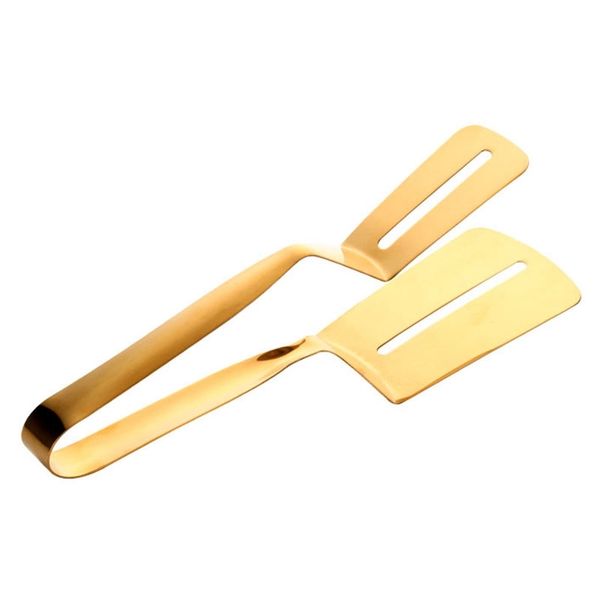 multi-function golden food clip steak bread clip barbecue accessories kitchen tongs solid 304 stainless steel food cooking servi dinnerware