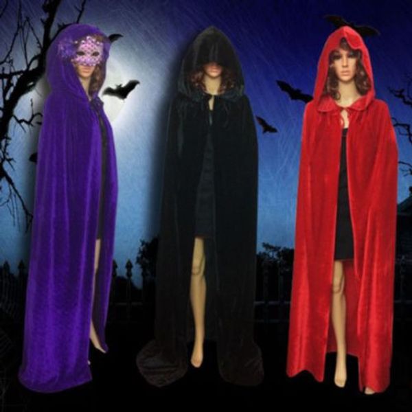 velvet hooded long cloak cape pagan witch wicca vampire halloween dress costume
velvet hooded long cloak cape pagan witch wicca vampire halloween dress costume