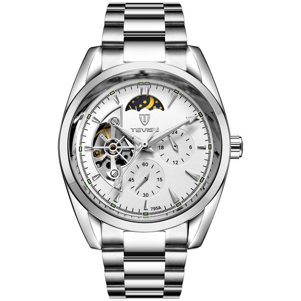 luxury mens automatic mechanical watches classic style 42mm strap wristwatches man watches super luminous waterproof watches 759, Slivery;brown
luxury mens automatic mechanical watches classic style 42mm strap wristwatches man watches super luminous waterproof watches 759, Slivery;brown
