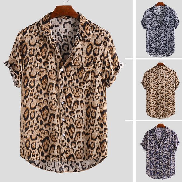 mens leopard printed chest pocket turn down collar short sleeve casual loose shirt -3xl, White;black
mens leopard printed chest pocket turn down collar short sleeve casual loose shirt -3xl, White;black