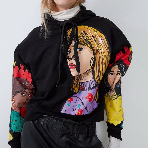women's hoodies & sweatshirts women hooded sweatshirt autumn 2021 fashion cartoon beauty head prints modern lady casual pullover loose, Black
women's hoodies & sweatshirts women hooded sweatshirt autumn 2021 fashion cartoon beauty head prints modern lady casual pullover loose, Black