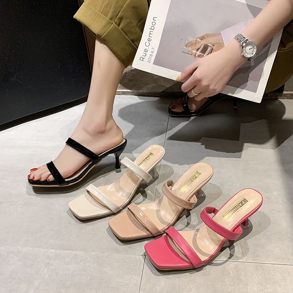 summer slippers high heels party mules shoes ladies 2020 new women slides fashion shoes female concise pu black
summer slippers high heels party mules shoes ladies 2020 new women slides fashion shoes female concise pu black