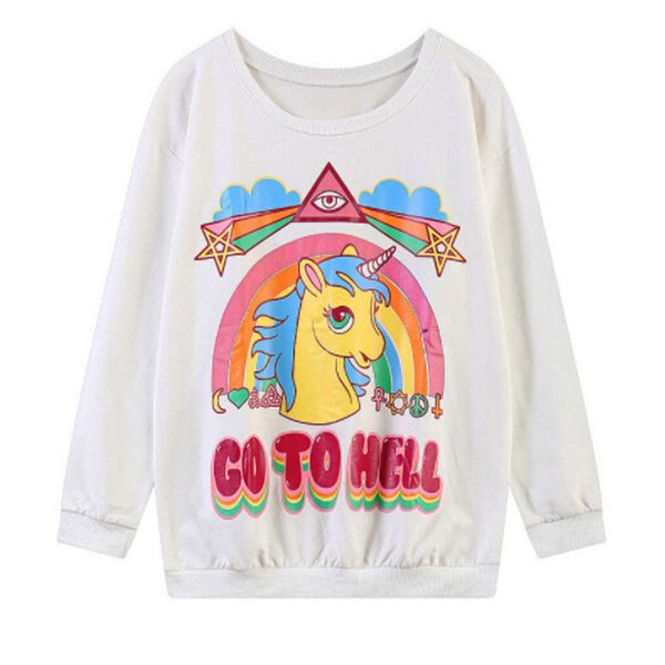 new autumn unicorn pattern printing round neck women men lover sweatshirt jumper pullover coat, Black
new autumn unicorn pattern printing round neck women men lover sweatshirt jumper pullover coat, Black