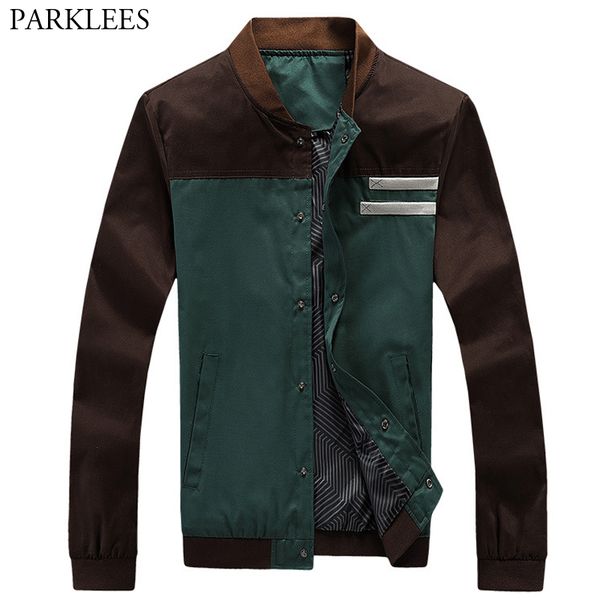 retro hit color men jacket simple cotton men coat spring autumn mens baseball jackets slim fit casual clothing, Black;brown
retro hit color men jacket simple cotton men coat spring autumn mens baseball jackets slim fit casual clothing, Black;brown