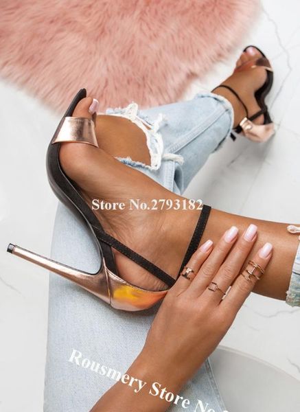 summer new fashion gold patchwork stiletto heel sandals one strap mixed-colors high heel sandals formal dress shoes, Black
summer new fashion gold patchwork stiletto heel sandals one strap mixed-colors high heel sandals formal dress shoes, Black