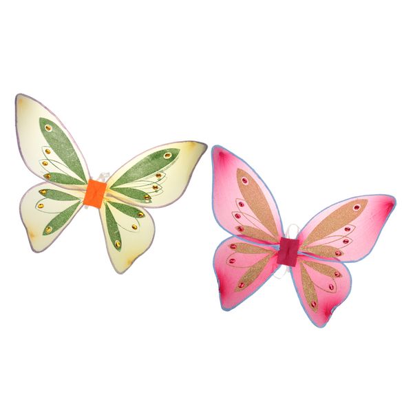 2 pieces girls kids glitter fairy wings fancy dress toddler elastic butterfly wings holiday cosplay prop, Silver
2 pieces girls kids glitter fairy wings fancy dress toddler elastic butterfly wings holiday cosplay prop, Silver
