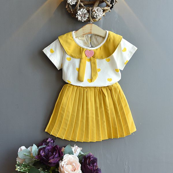 kids designer clothes girls 2020 summer new korean style childrens clothing set lovely doll collar short sleeve t-shirt pleated skirt two-pi
kids designer clothes girls 2020 summer new korean style childrens clothing set lovely doll collar short sleeve t-shirt pleated skirt two-pi
