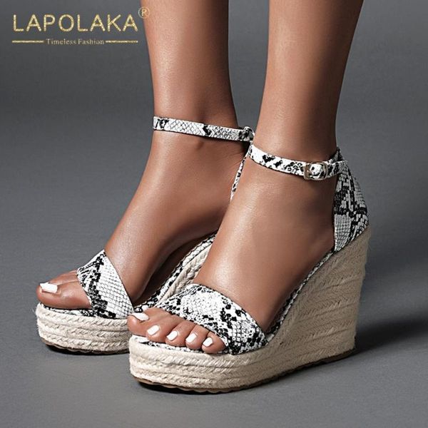 lapolaka 2020 new arrivals large size 43 platform summer sandals woman shoes buckle strap wedge high heels party shoes women, Black
lapolaka 2020 new arrivals large size 43 platform summer sandals woman shoes buckle strap wedge high heels party shoes women, Black