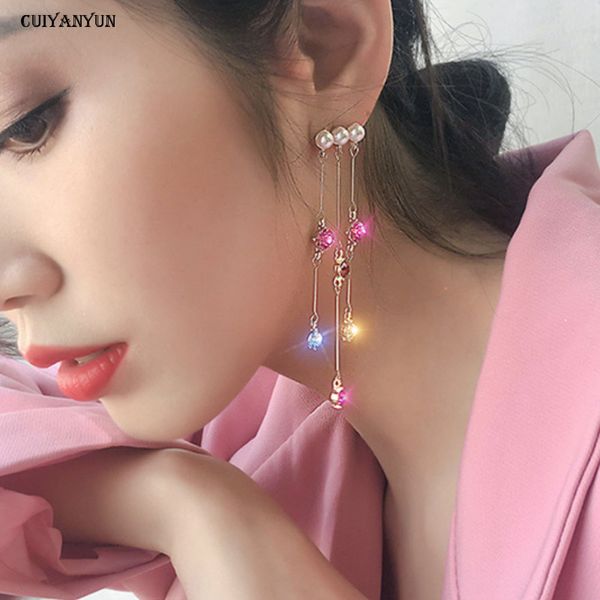 cuiyanyun pearl tassel dangle earrings pink women crystal gold metal chain s925 silver pin long 2019 new fashion jewelry wedding
cuiyanyun pearl tassel dangle earrings pink women crystal gold metal chain s925 silver pin long 2019 new fashion jewelry wedding