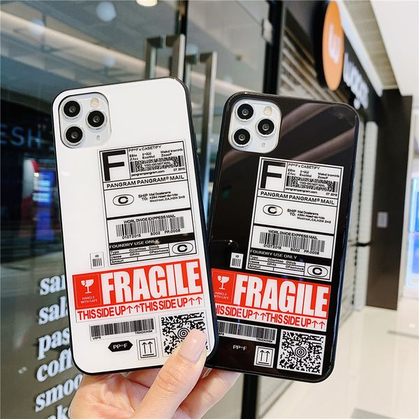 fashion tide tags barcode express slip label glass phone case for samsung s20 s10 plus e s9 note 10 9 funny fragile letter cover
fashion tide tags barcode express slip label glass phone case for samsung s20 s10 plus e s9 note 10 9 funny fragile letter cover