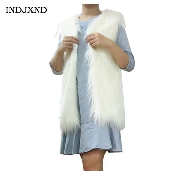 indjxnd fashion winter faux fur waistcoat women vest women's coat artificial furs jacket gilet veste fourrure femme warm outwear, Black
indjxnd fashion winter faux fur waistcoat women vest women's coat artificial furs jacket gilet veste fourrure femme warm outwear, Black